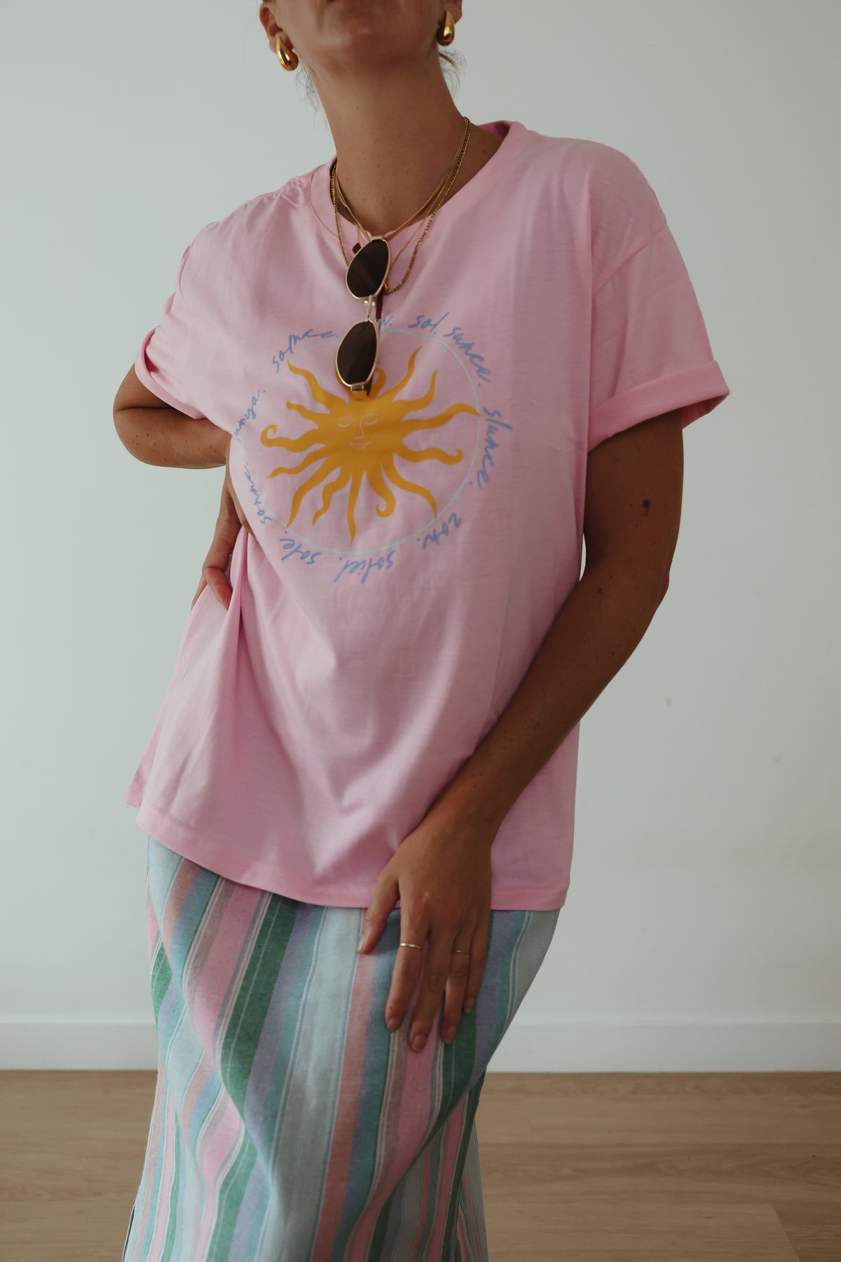 Ladies Sun T-Shirt - Pink