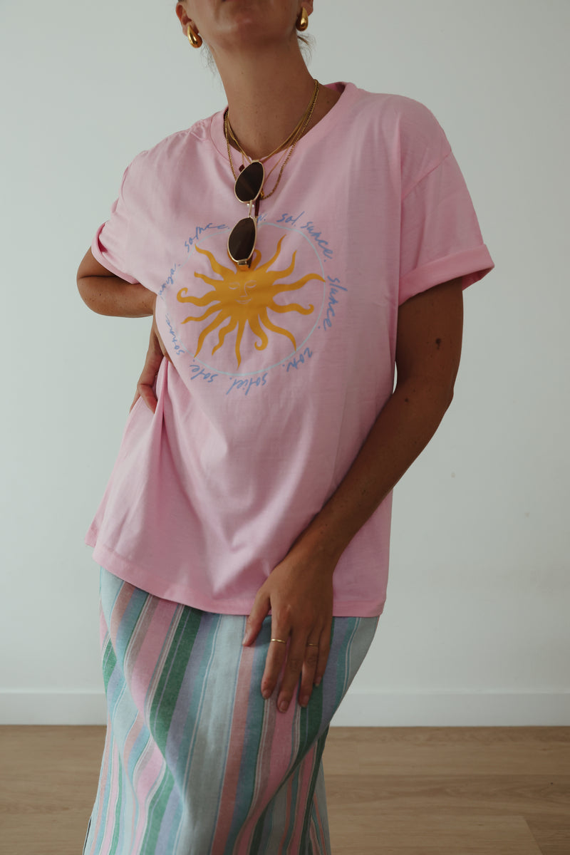 Ladies Sun T-Shirt - Pink