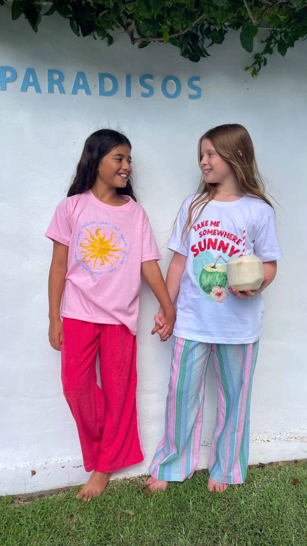 Kids Sun T-shirt - Pink