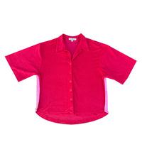 LADIES LUCKY DAY TERRY SHIRT - RED