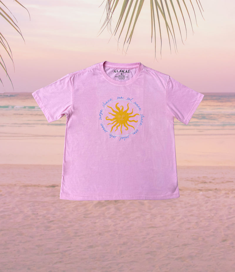 Ladies Sun T-Shirt - Pink