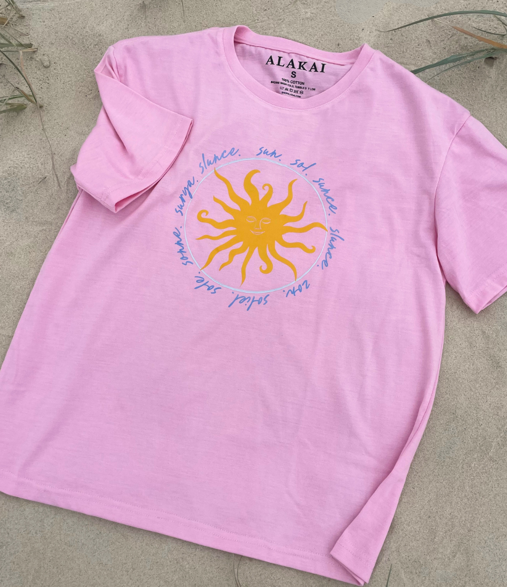 Ladies Sun T-Shirt - Pink