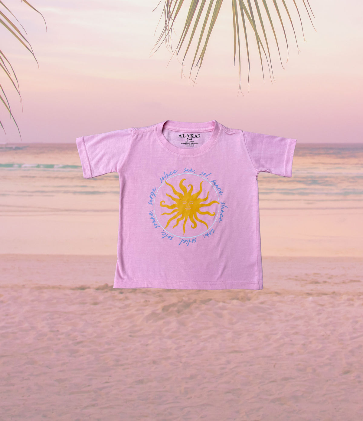 Kids Sun T-shirt - Pink