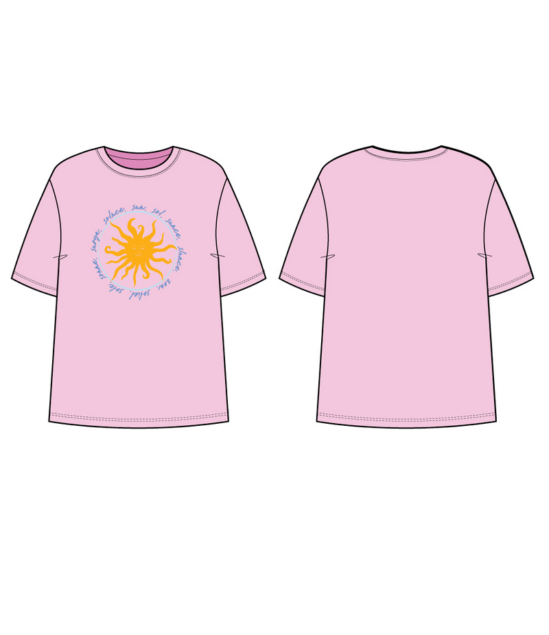 Ladies Sun T-Shirt - Pink