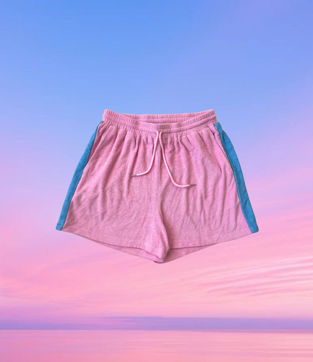 PRE ORDER - Ladies Sunny Somewhere Terry Towel Shorts - Pink